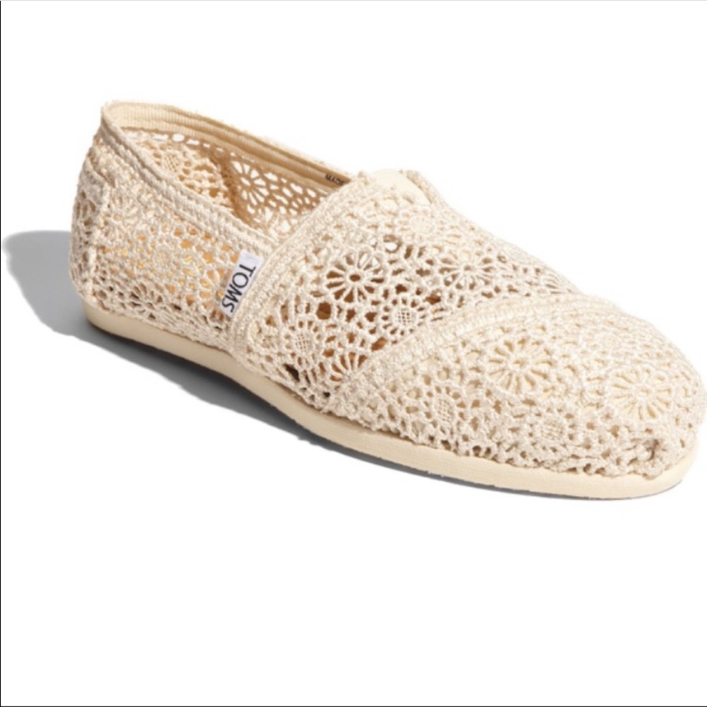 Toms Natural Moroccan Crochet Flats
